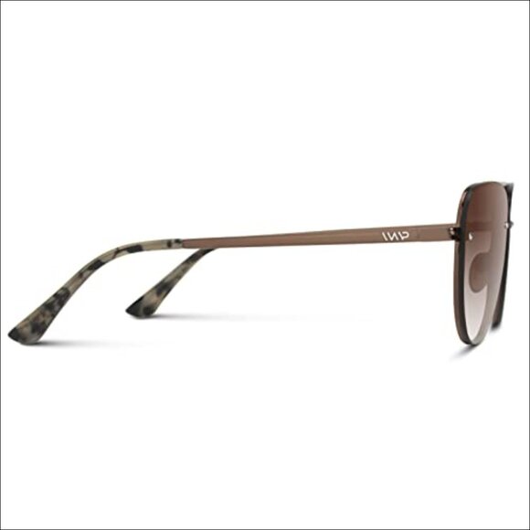 Oversized Aviator Sunglasses with Polarized Gradient Lenses main image 6